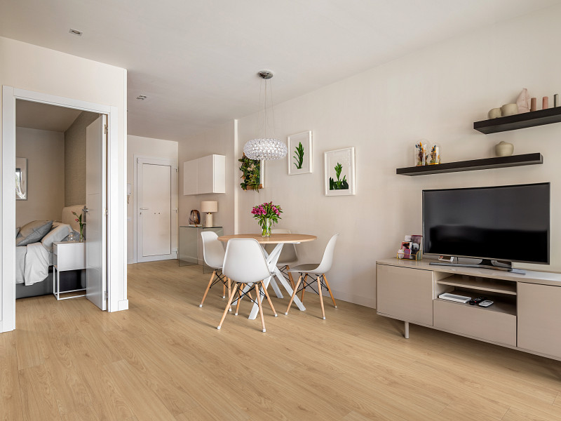 Honeycomb flooring in a room