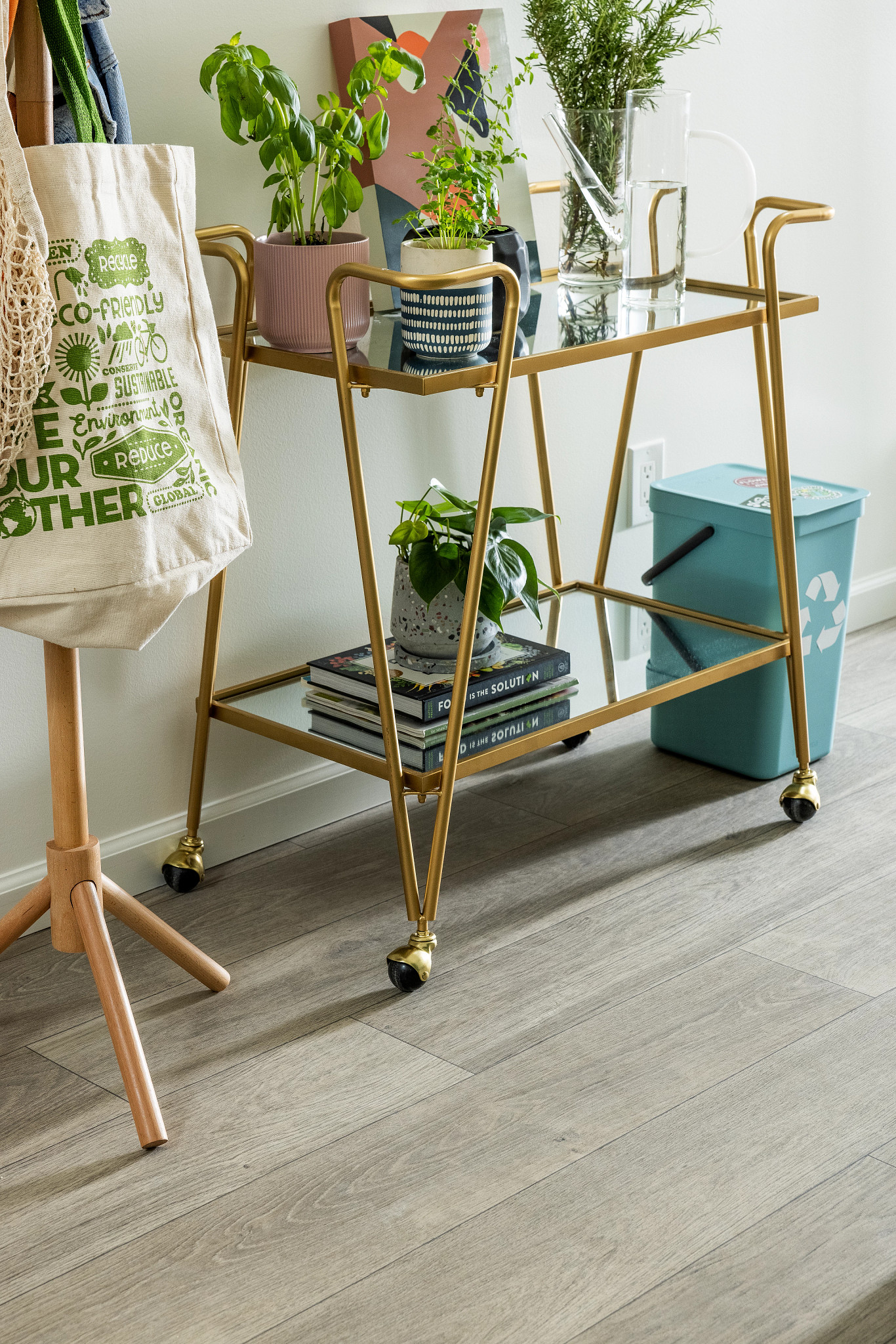 Perseus flooring, shown in a room