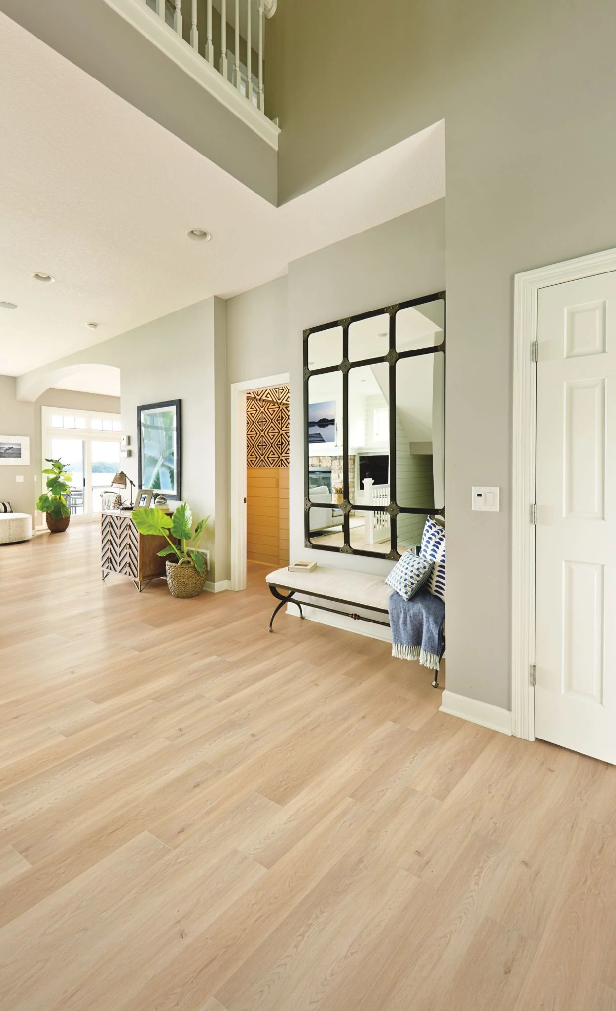 Cyril Oak flooring, shown in a room