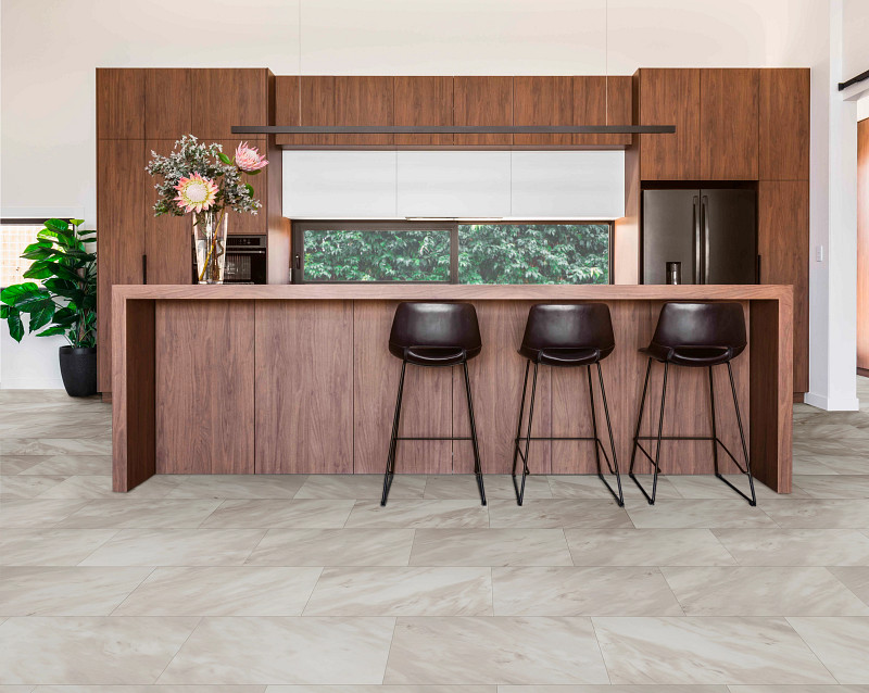 Perfecta Marble flooring in a room