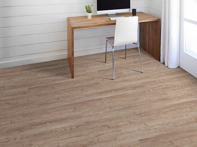 Clay flooring in a room