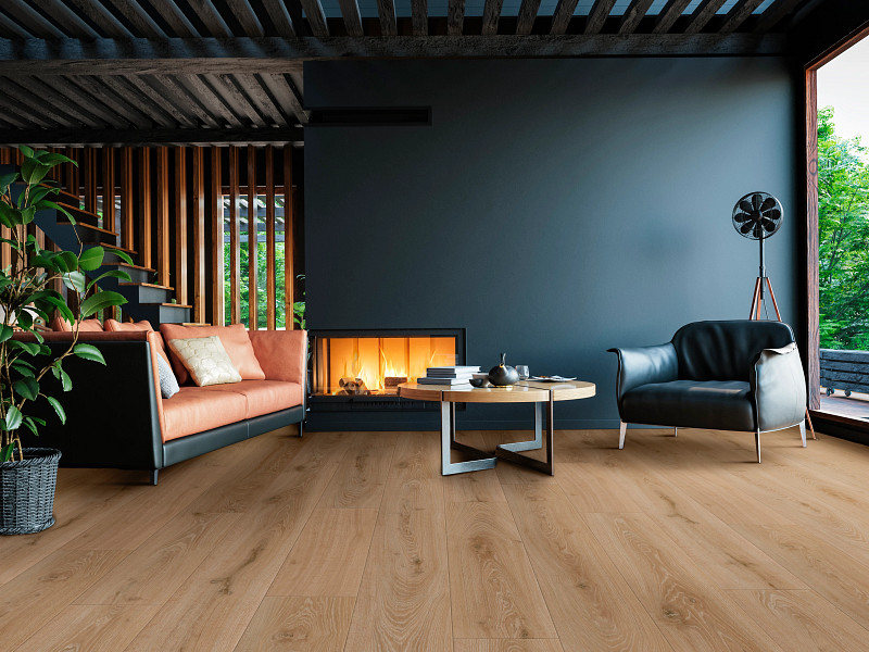 Mocha Field Oak flooring in a room