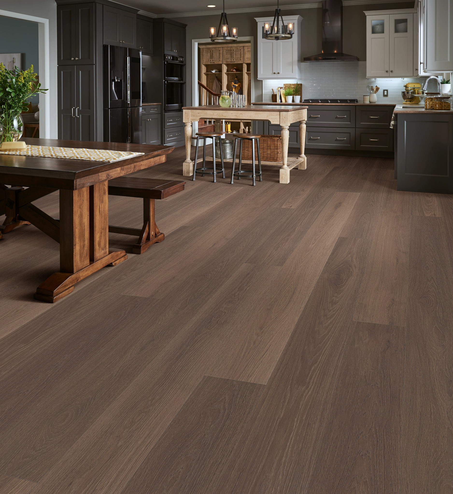 Sierra flooring, shown in a room