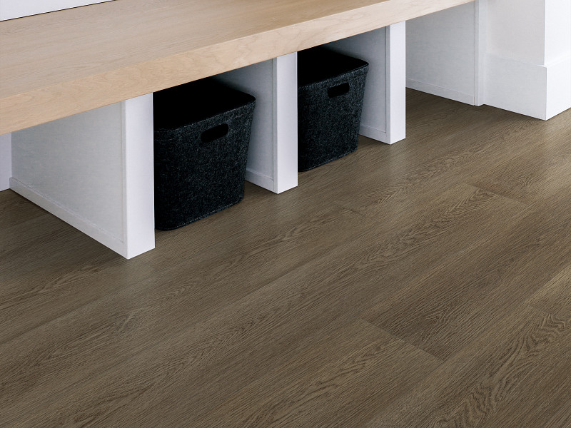 Natural Umber flooring in a room