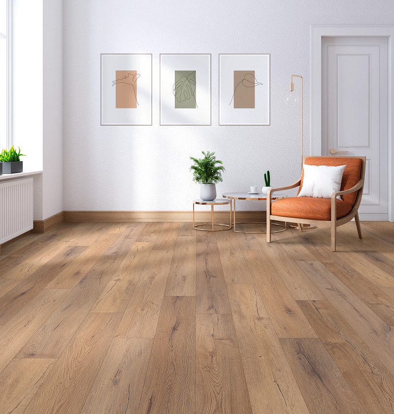 Sand Dollar Oak flooring in a room