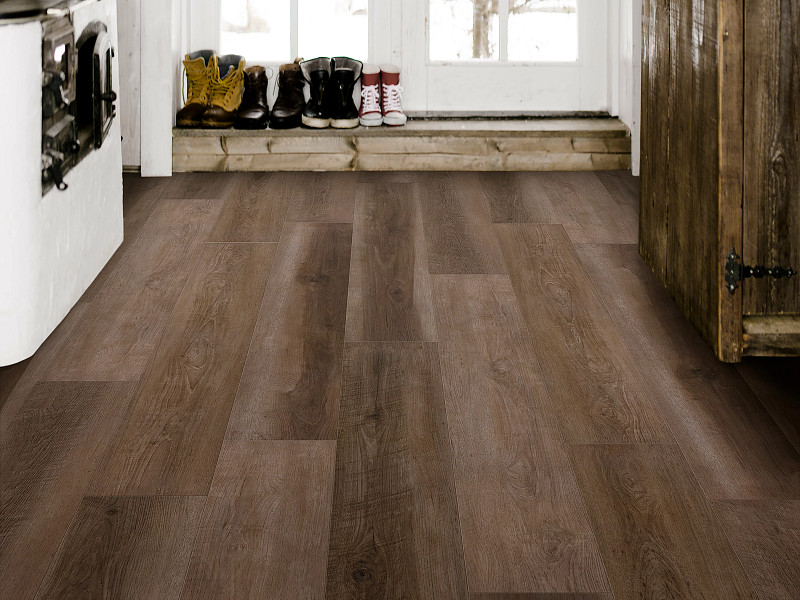 Trailblazer Brown flooring in a room