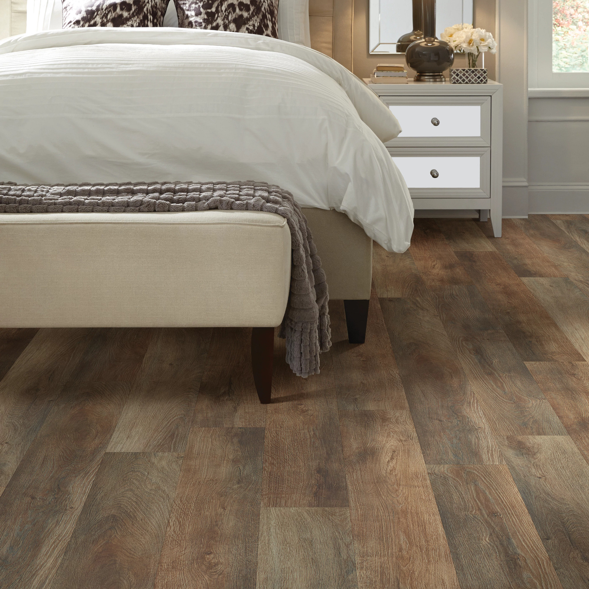 Highlight Oak flooring, shown in a room