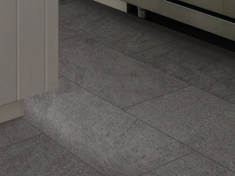 Charcoal flooring in a room
