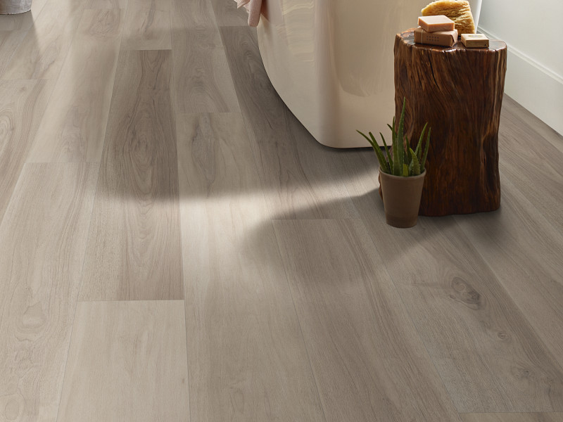 Renewed Hickory flooring in a room