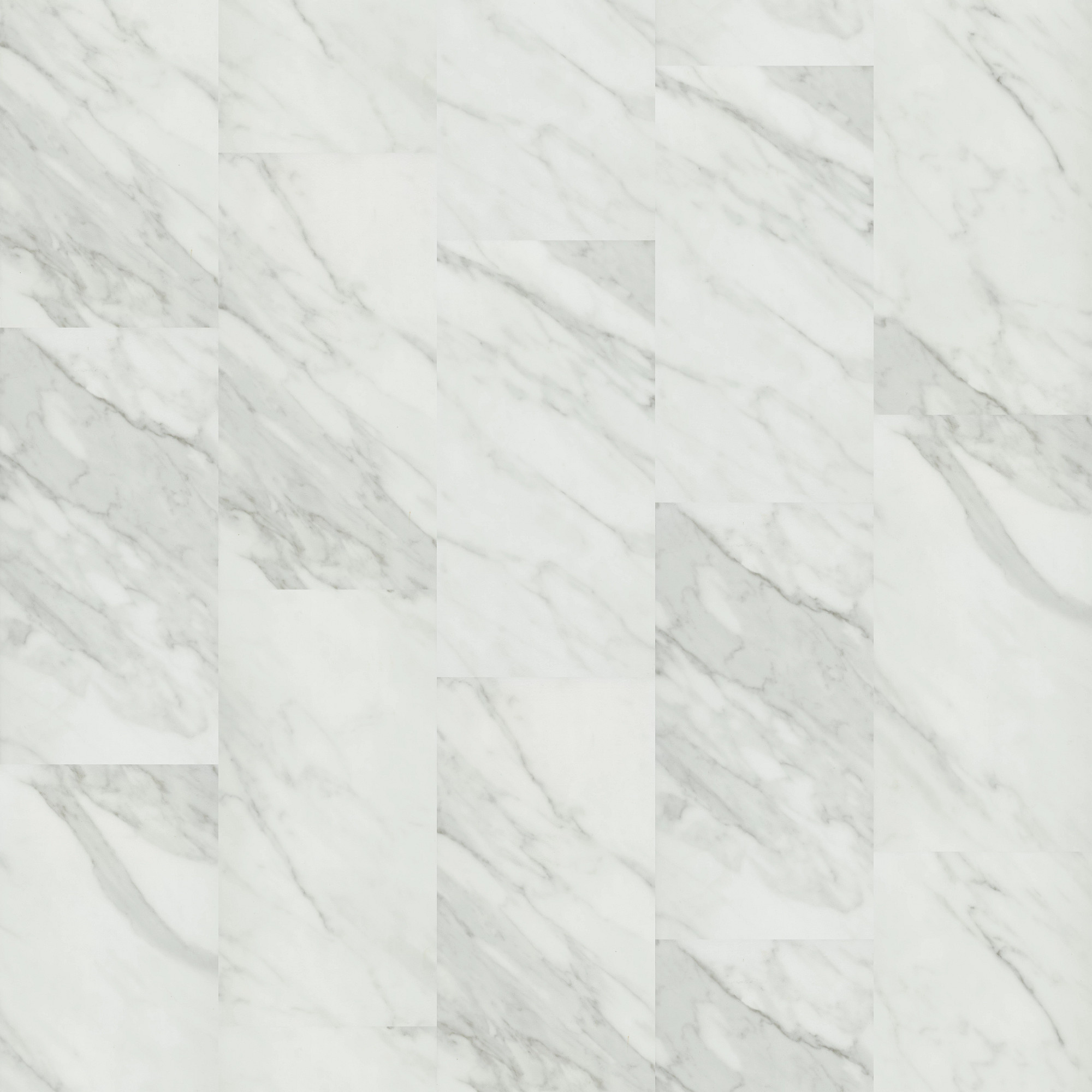 Carrara White, laid flat, seen from above