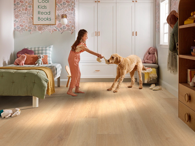 Burlap Oak flooring in a room