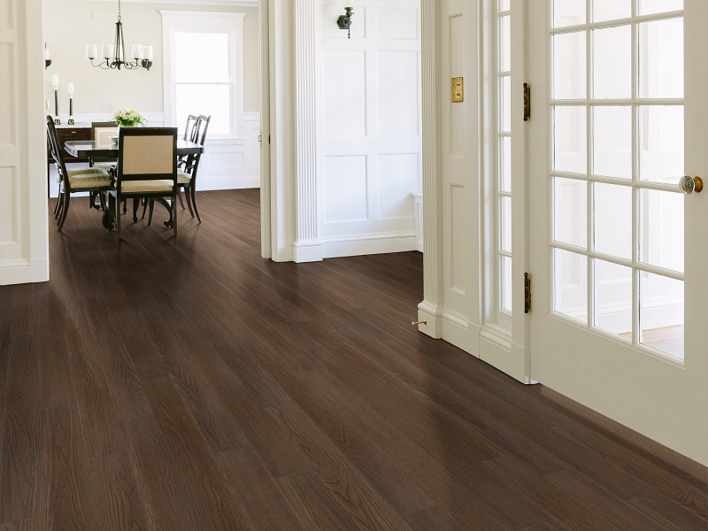 Chocolate Oak flooring in a room