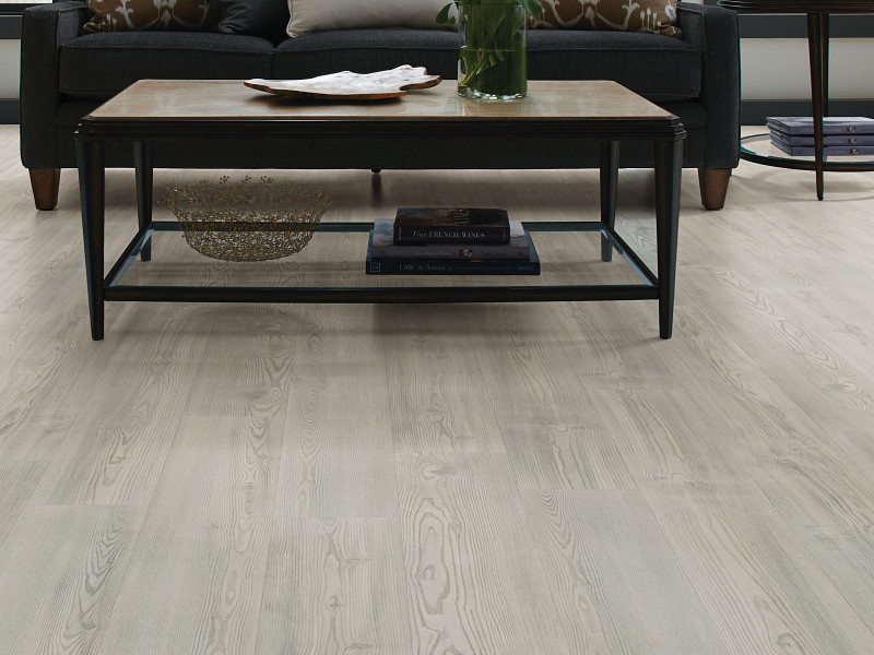 Clean Pine flooring in a room