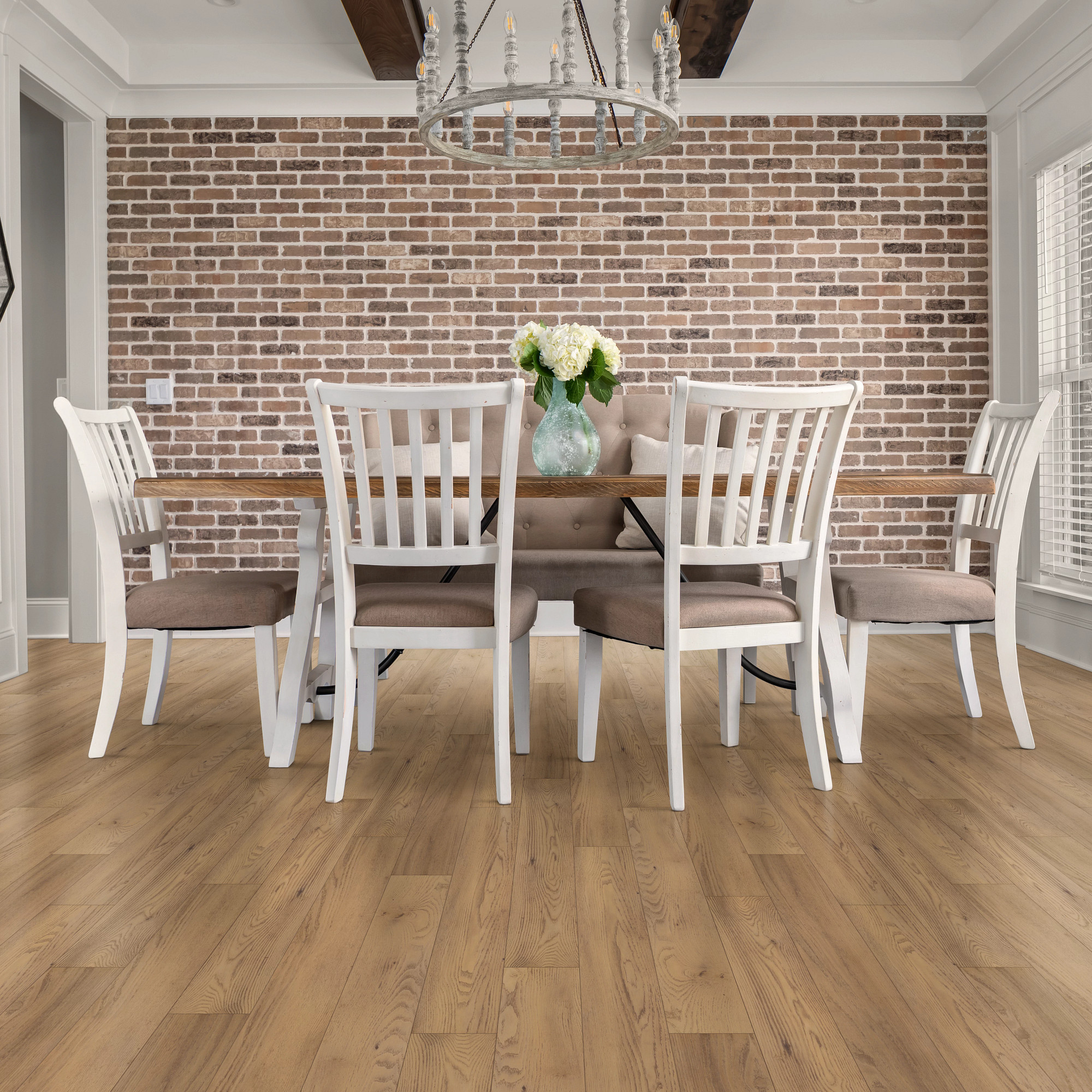 Franklin flooring, shown in a room