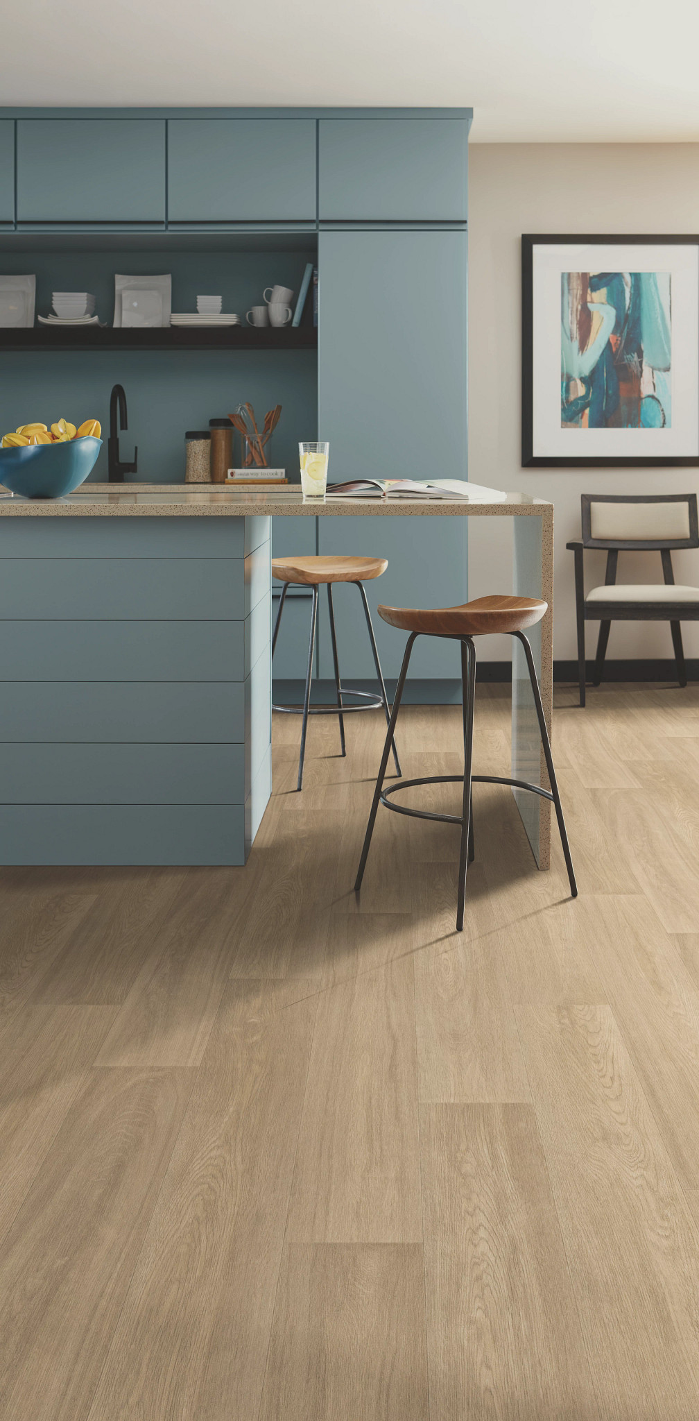 Mount Vernon flooring, shown in a room