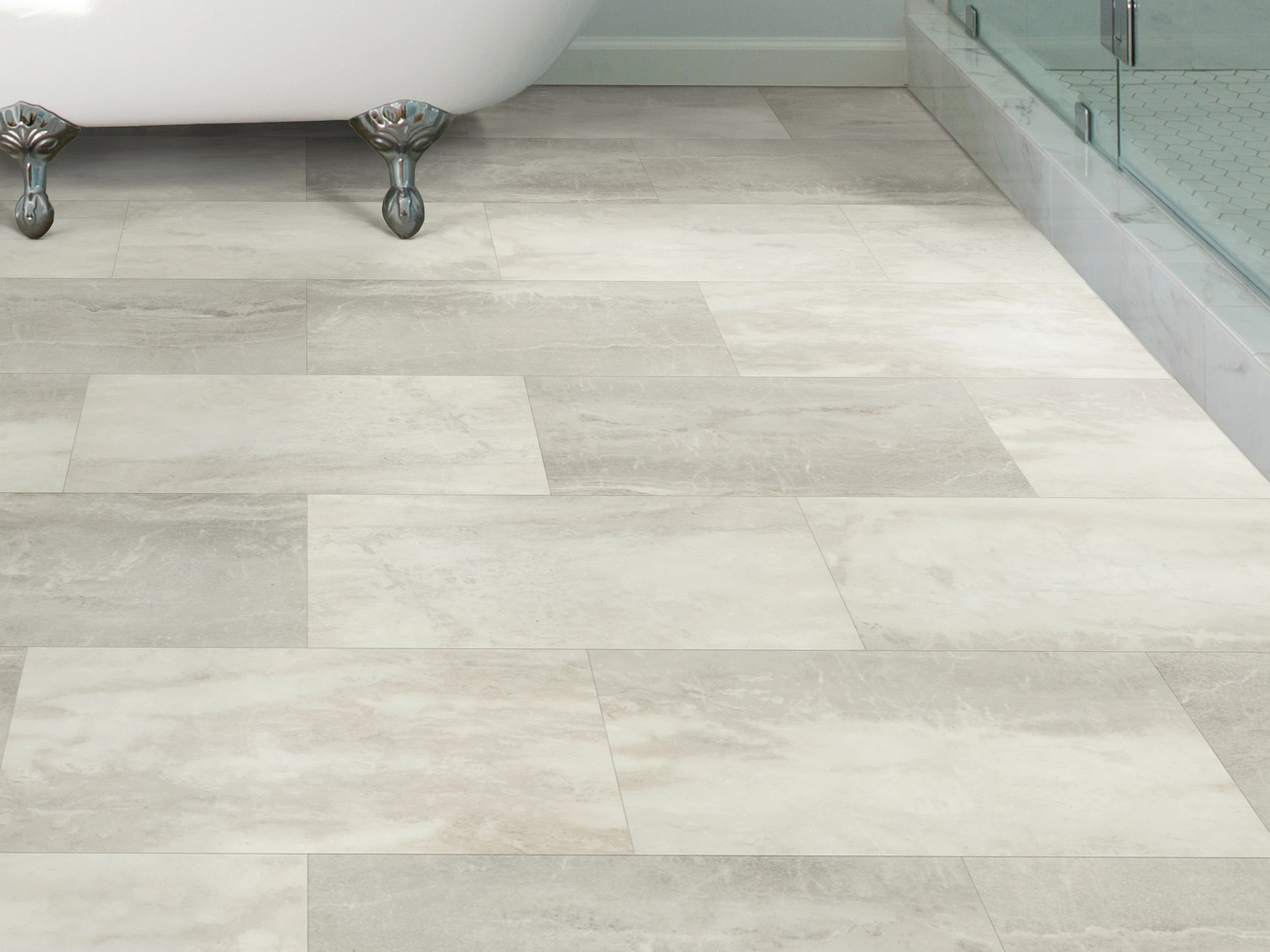Mist flooring, shown in a room