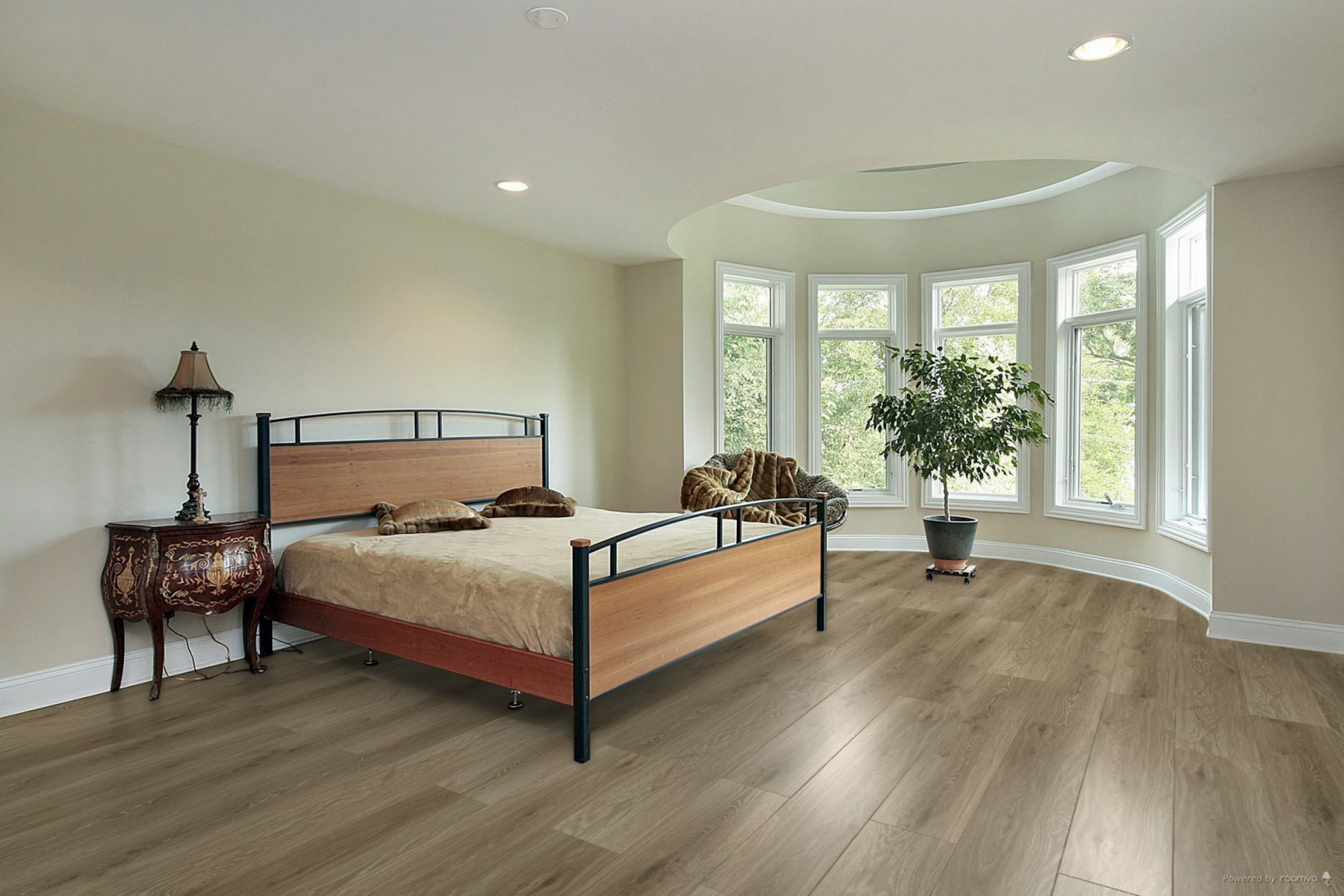 Willow flooring, shown in a room