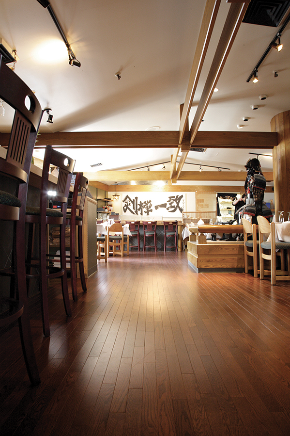 Walnut Edition flooring, shown in a room