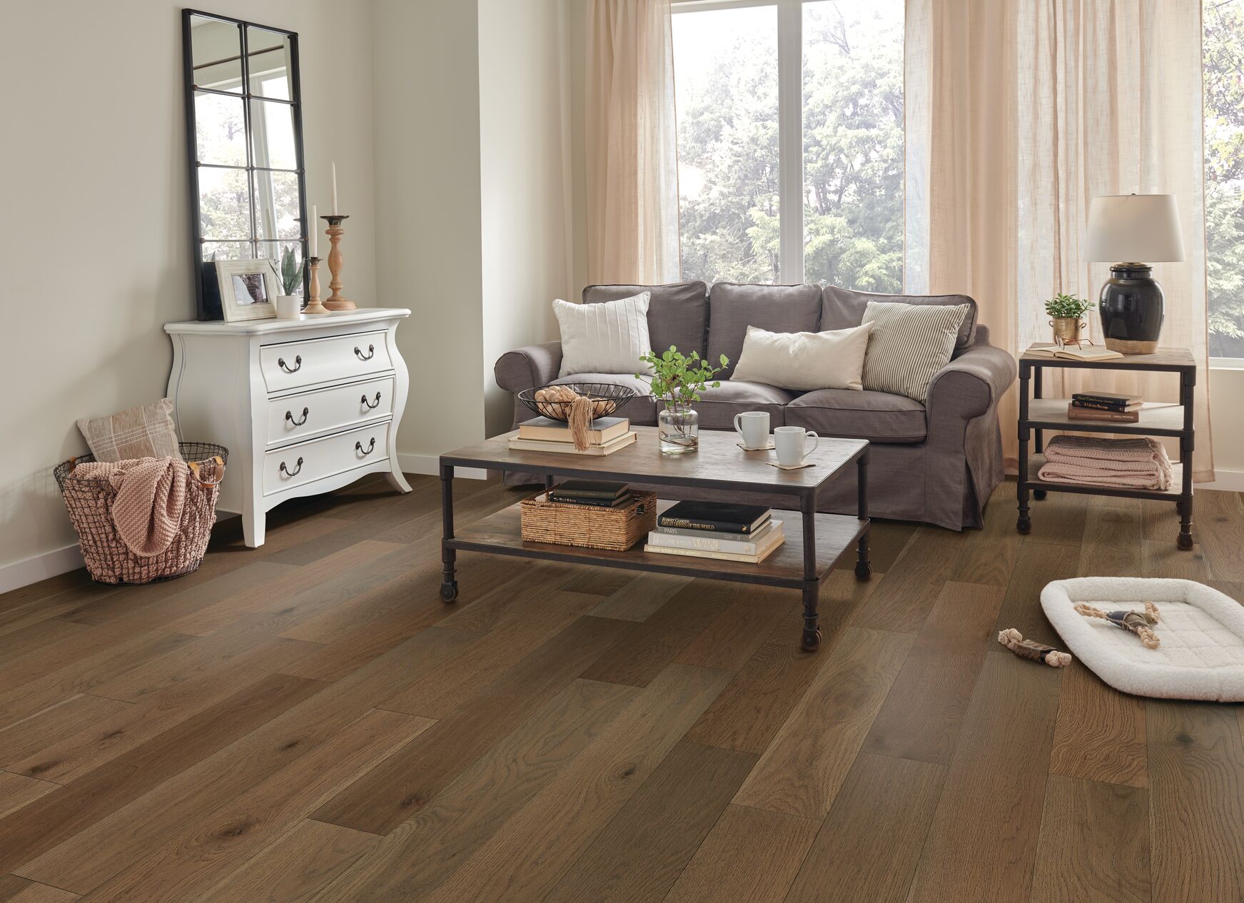 After Dusk flooring, shown in a room