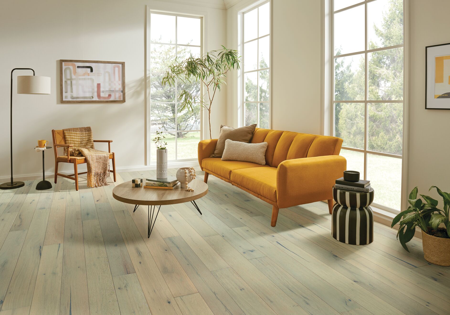 Winter Forest flooring in a room