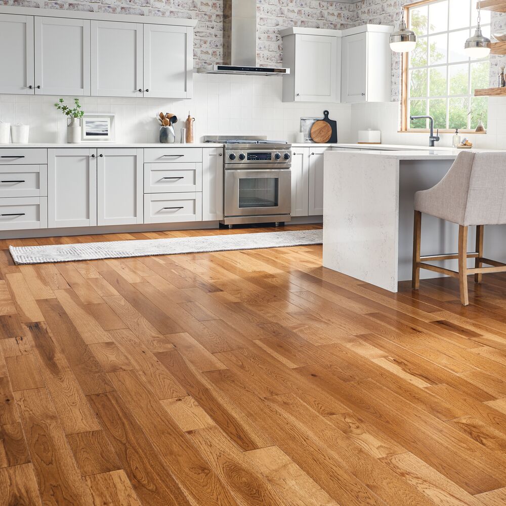 Suede Brown flooring in a room