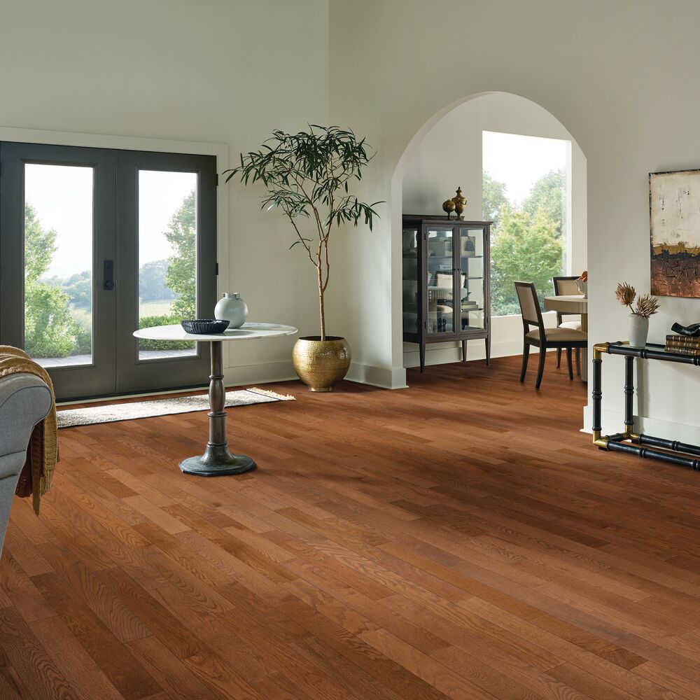 Restrained Element flooring in a room
