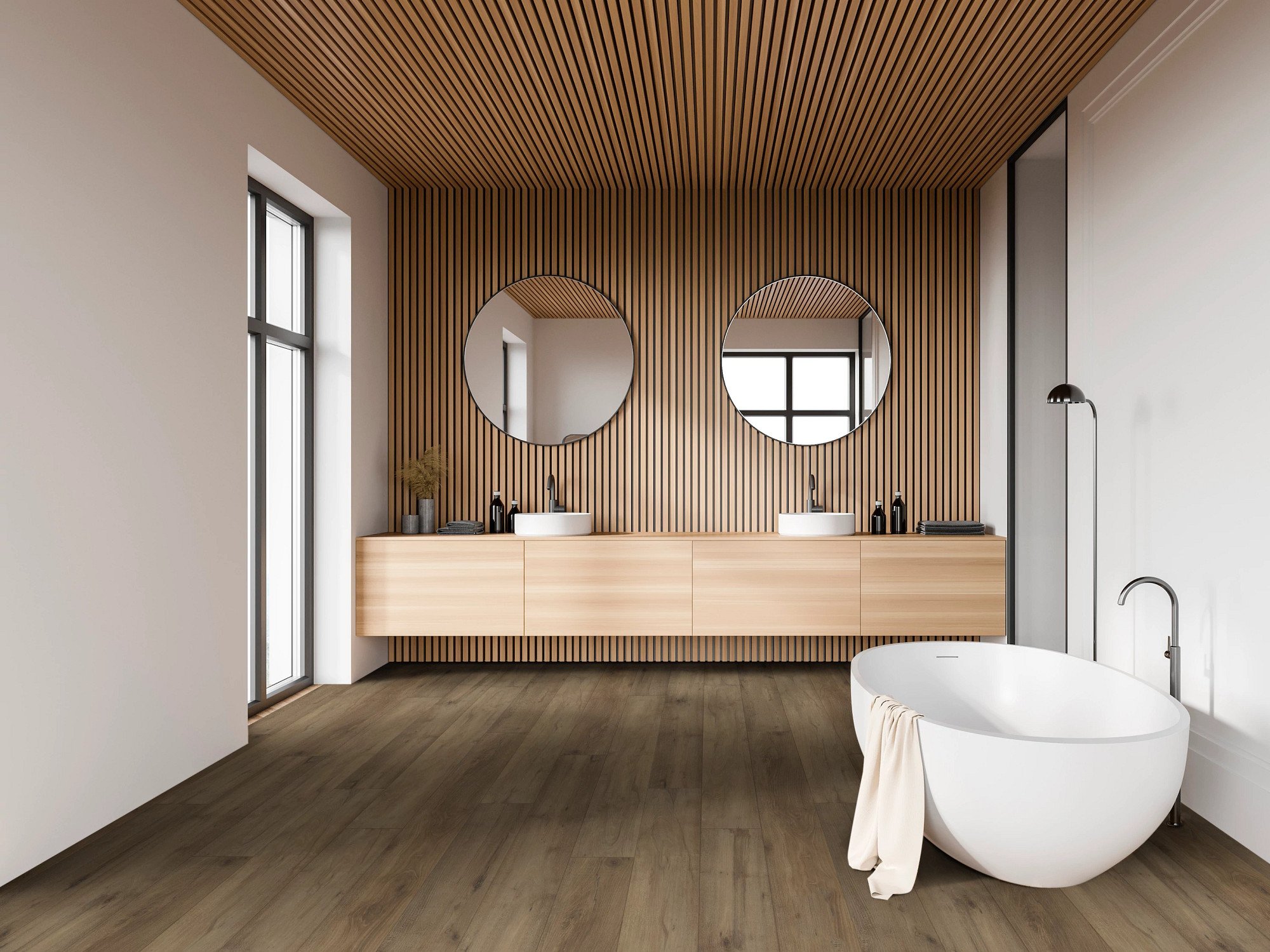 Stonehaven Maple flooring, shown in a room