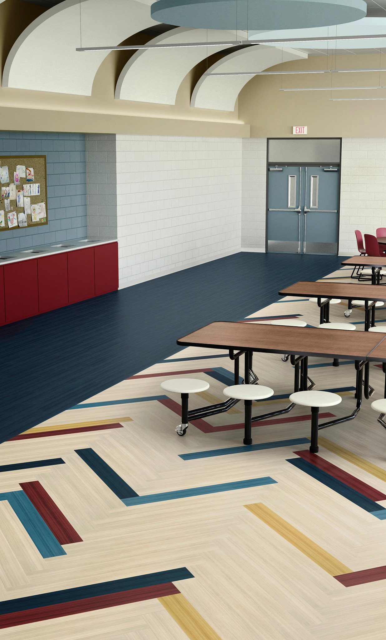 Merigold flooring, shown in a room