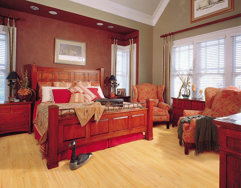 Natural flooring in a room