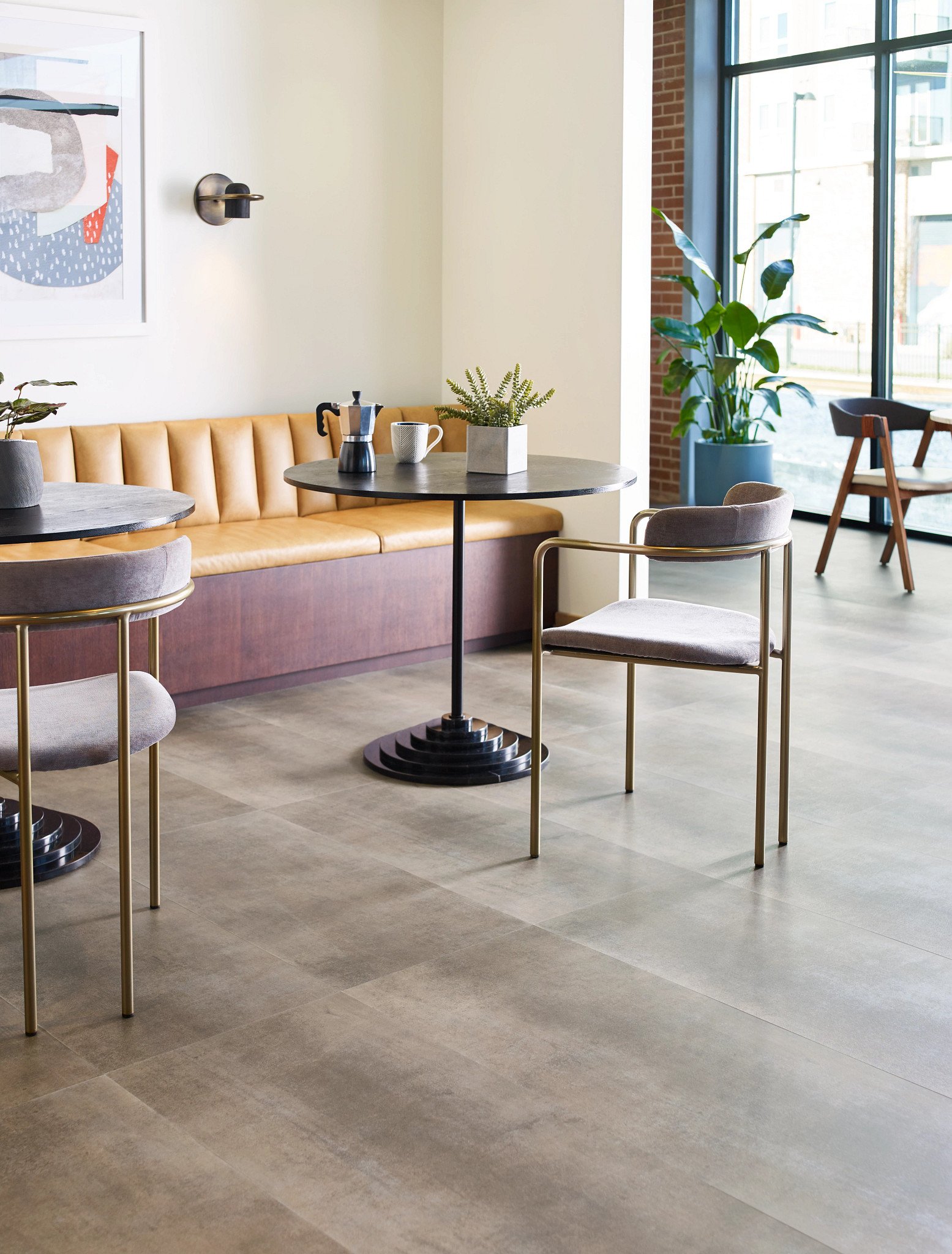 Foundry flooring, shown in a room
