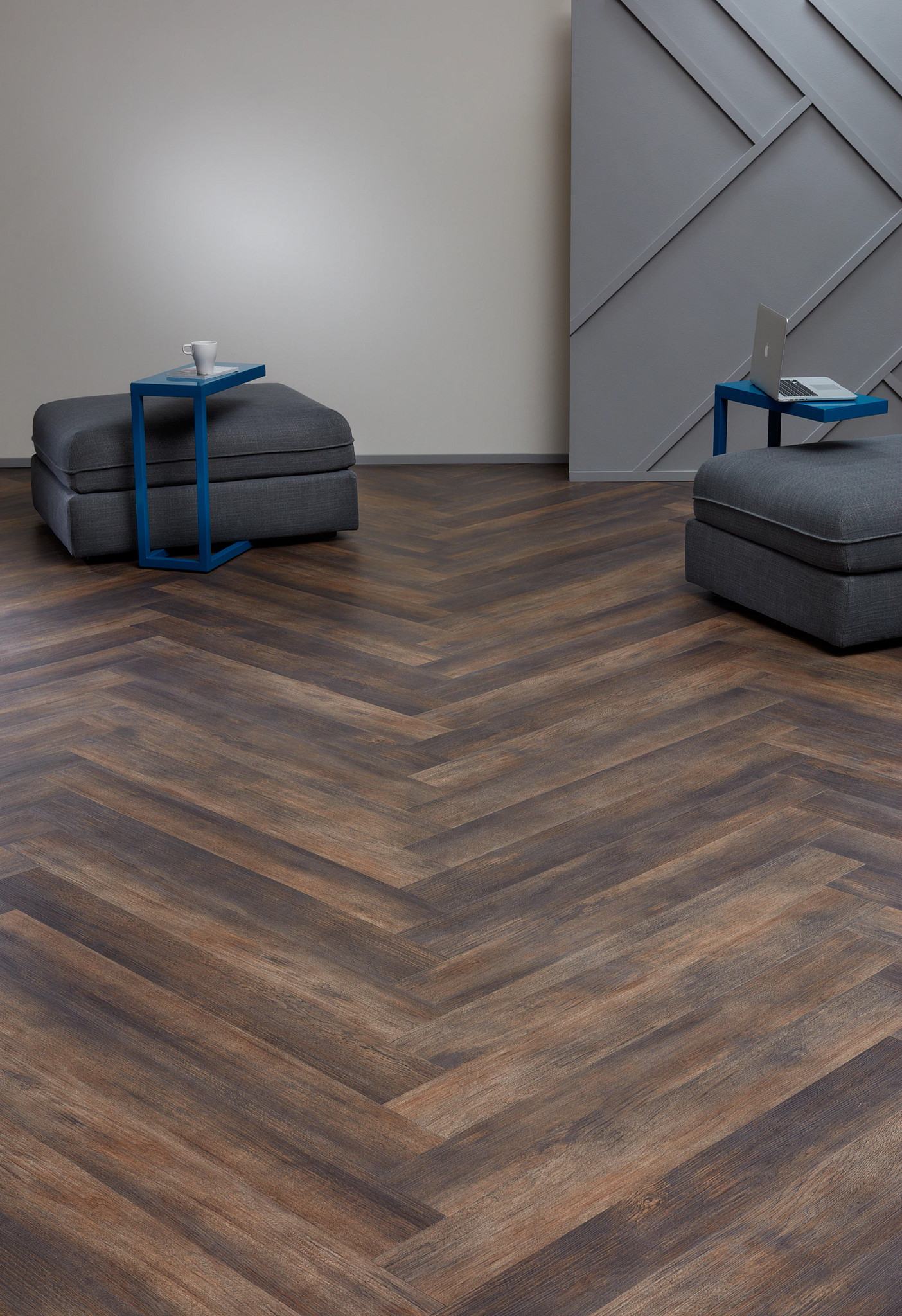Thicket flooring, shown in a room
