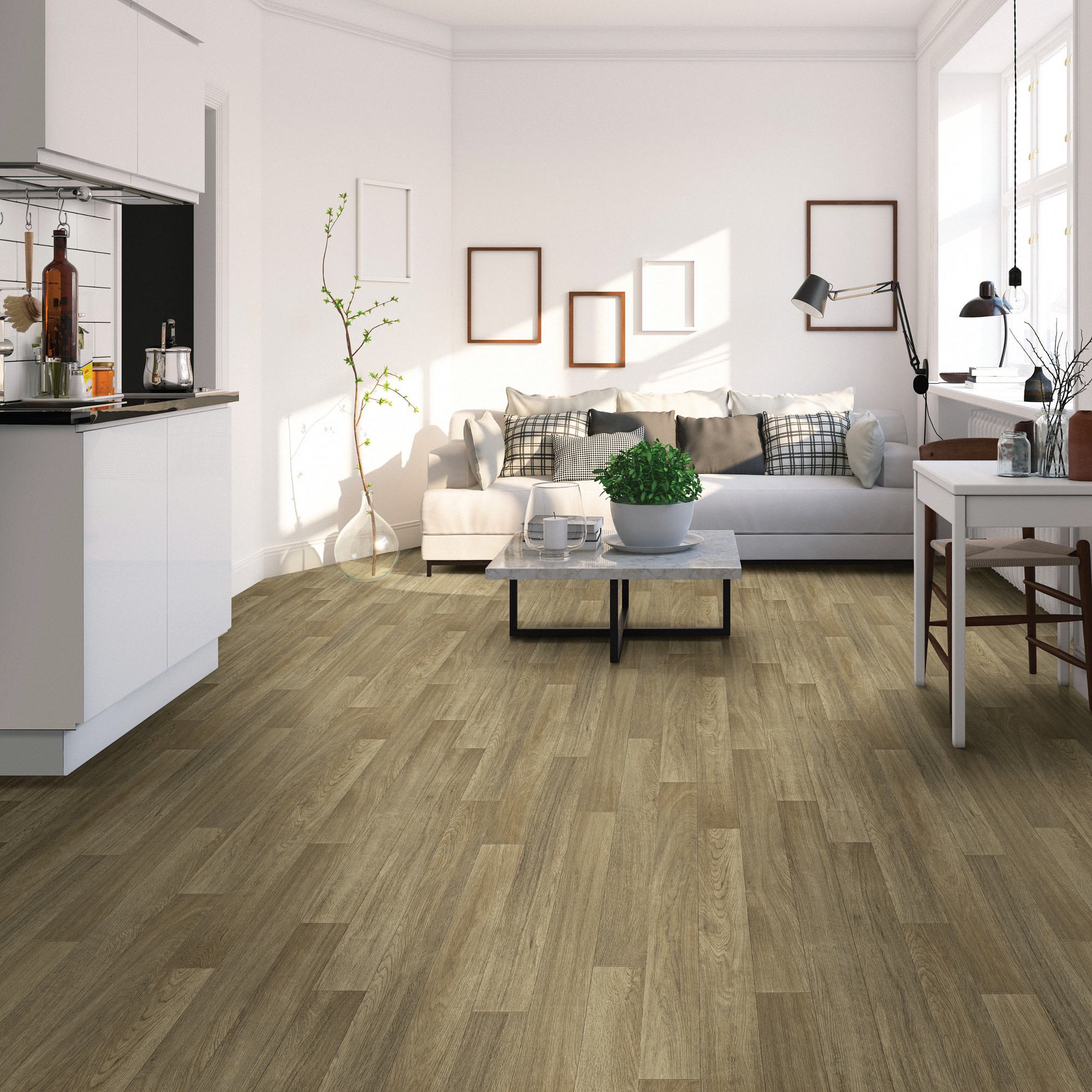 Grant flooring, shown in a room