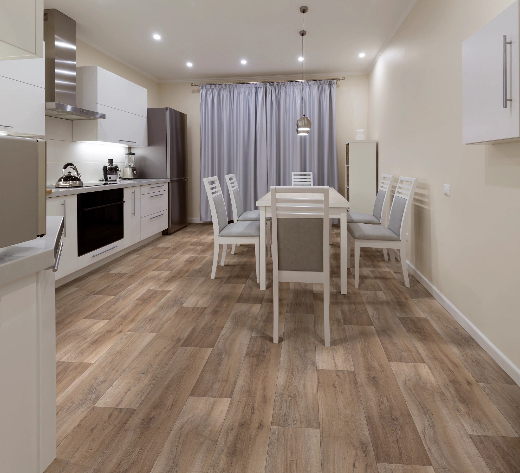 Pavo flooring, shown in a room