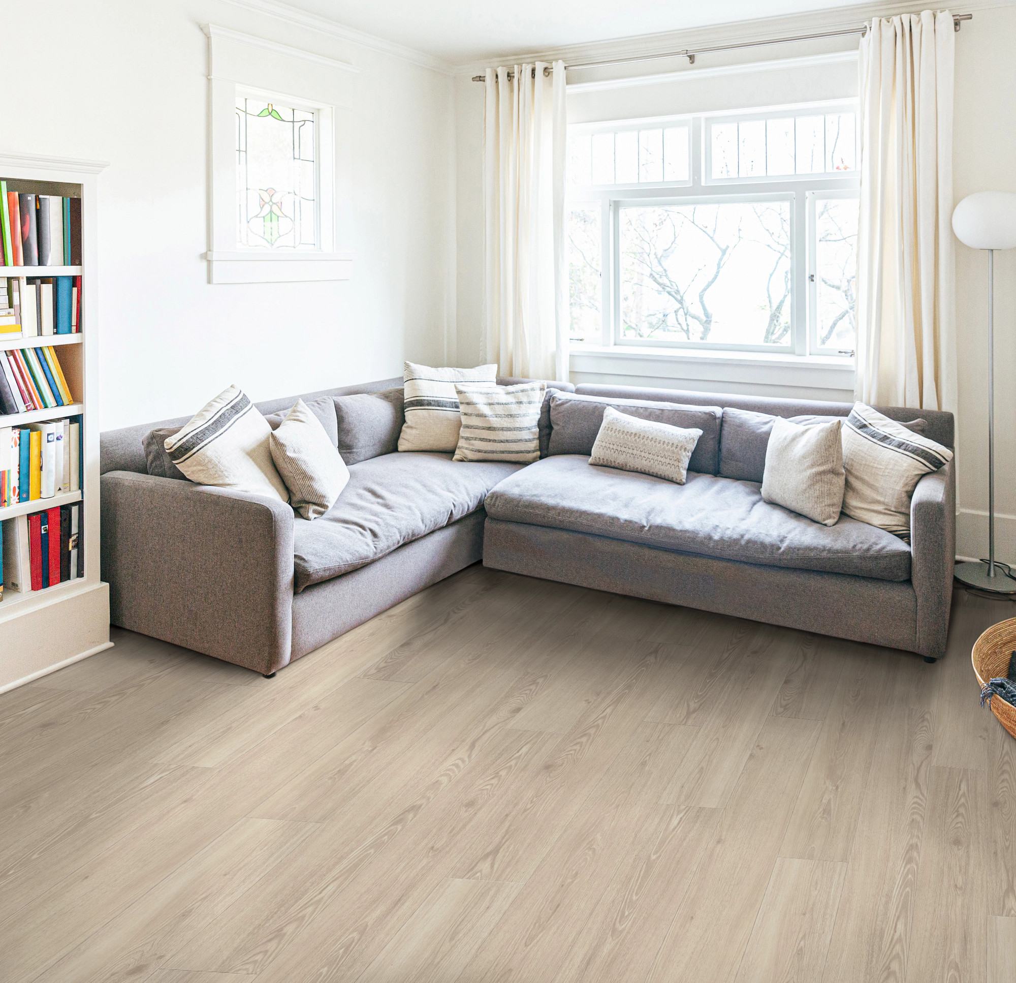 Dawn flooring, shown in a room