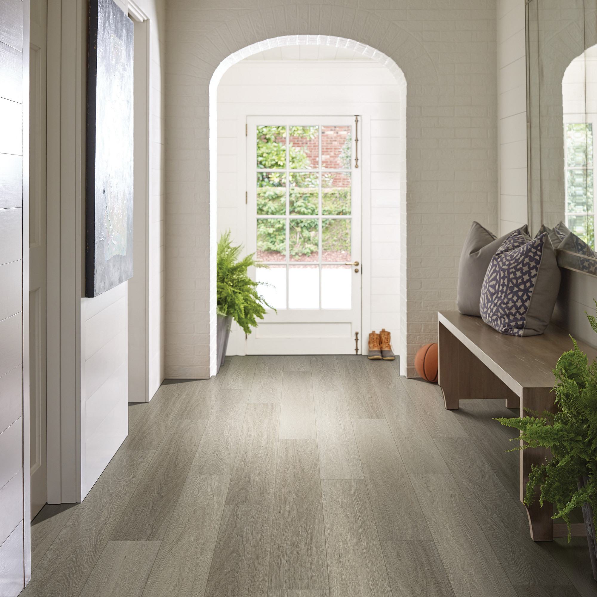 Executive Oak flooring, shown in a room