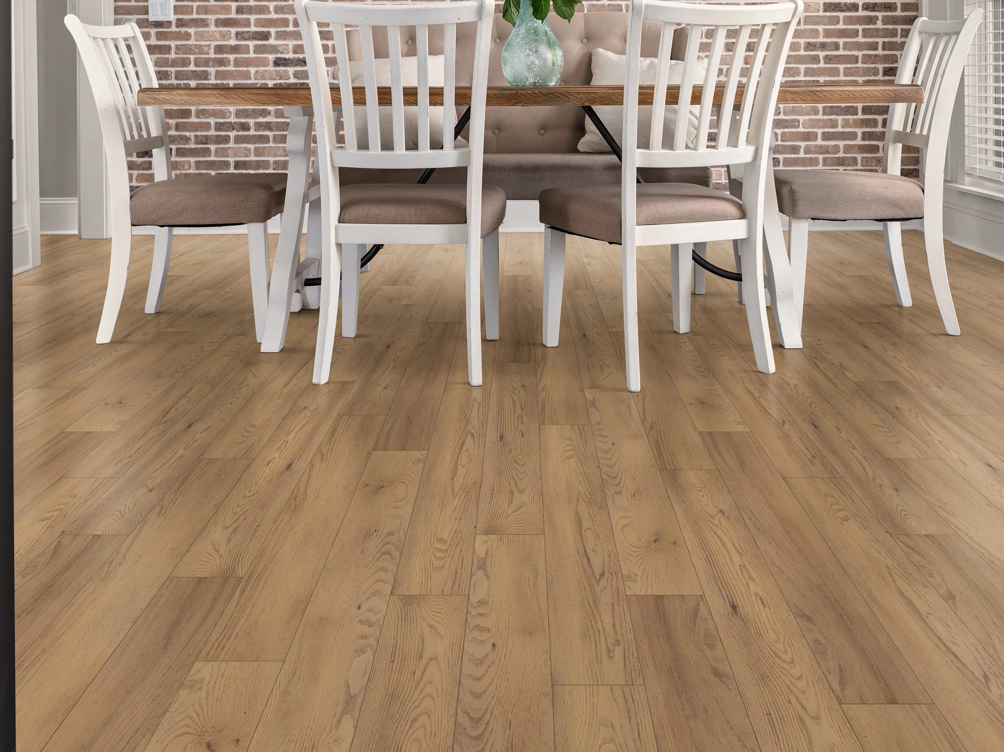 Franklin flooring, shown in a room