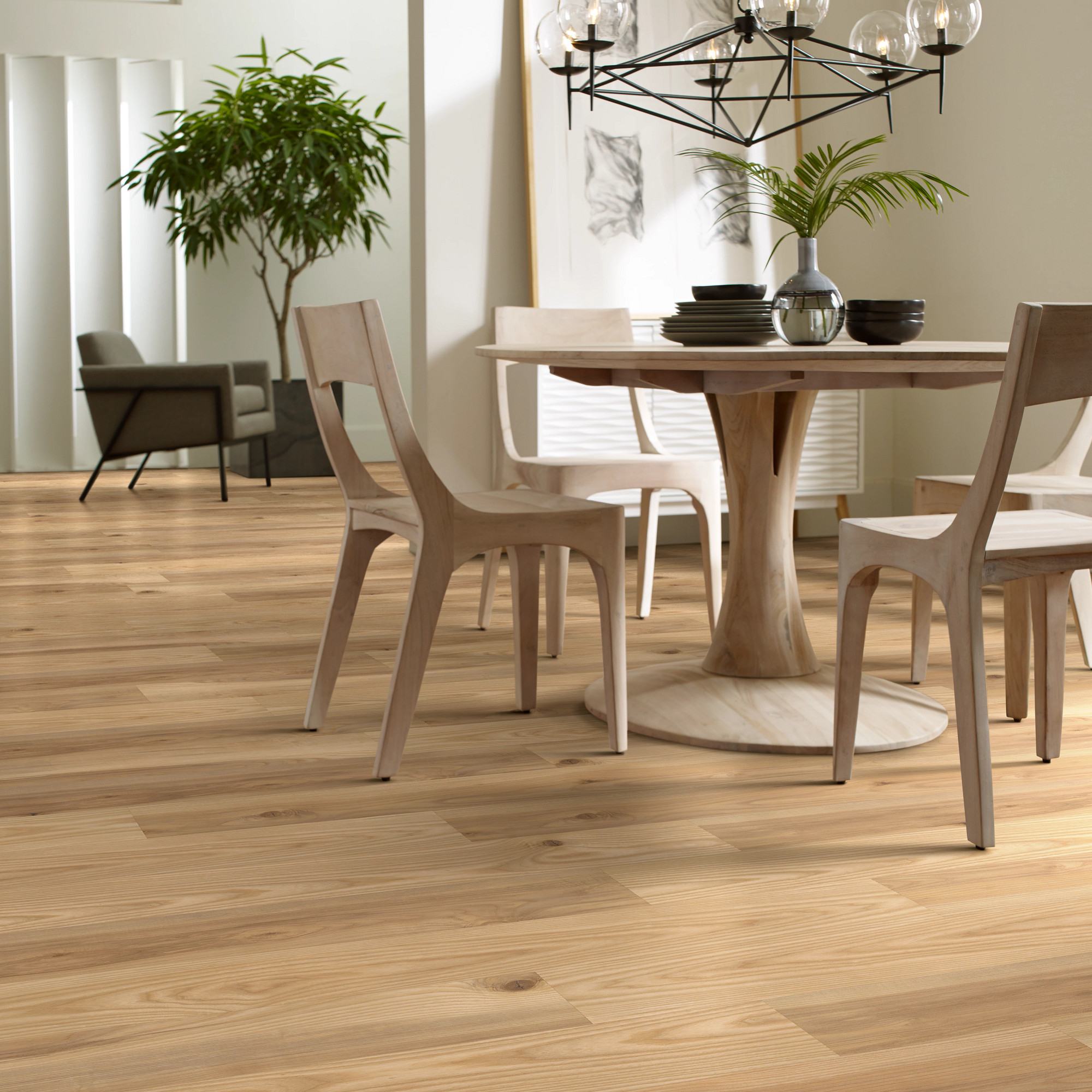Mansart flooring, shown in a room