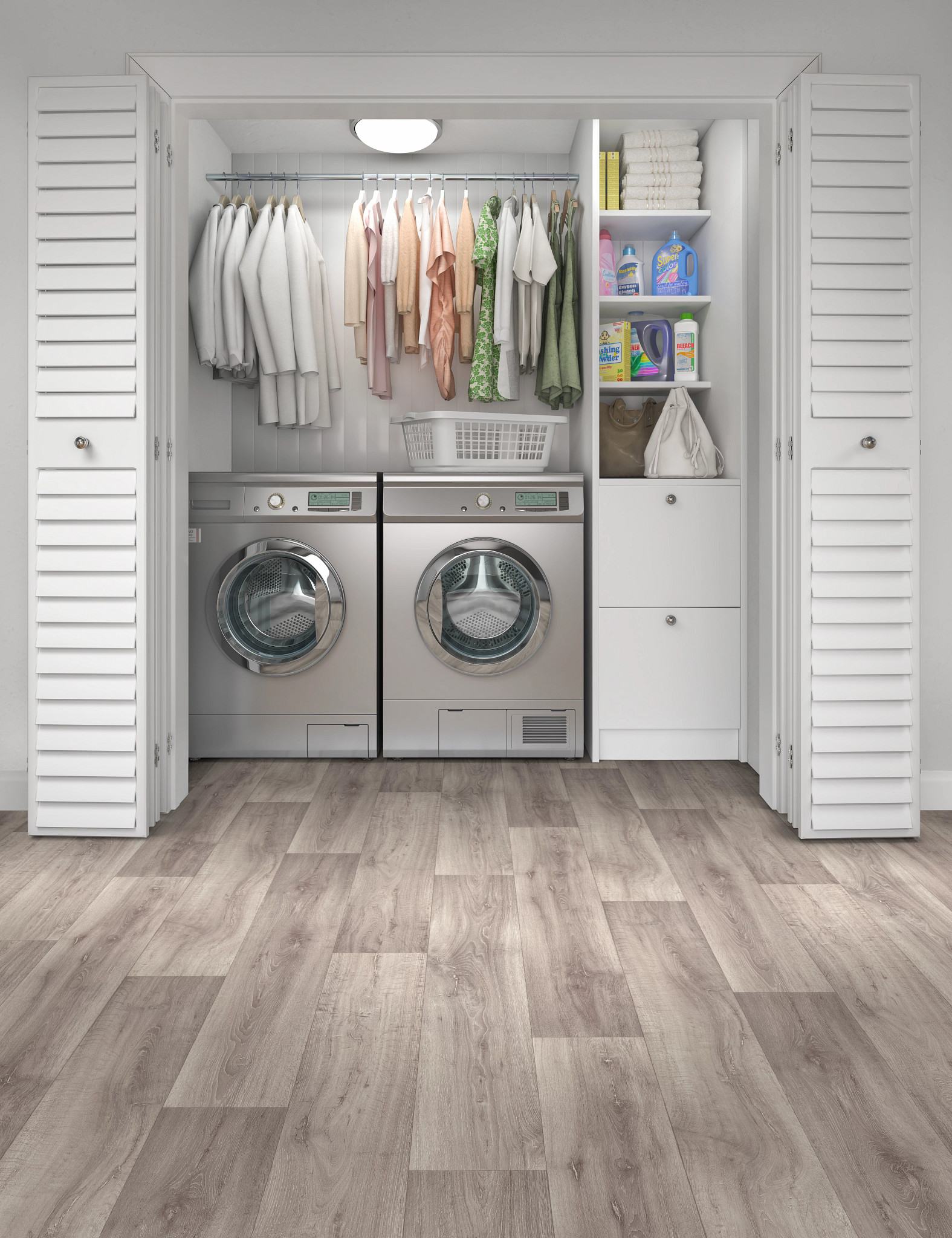 Norma flooring, shown in a room