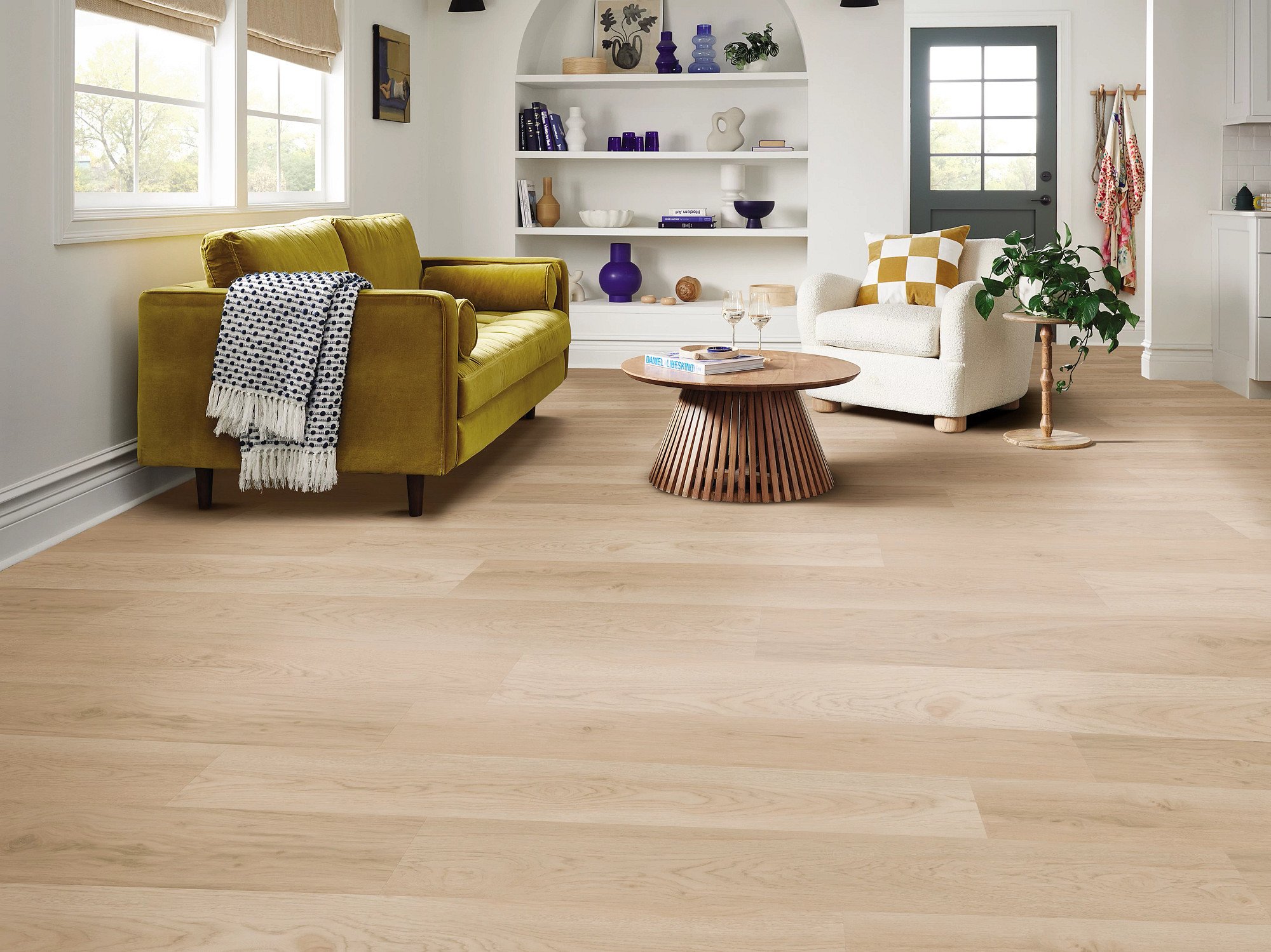 Ashen Sand flooring, shown in a room