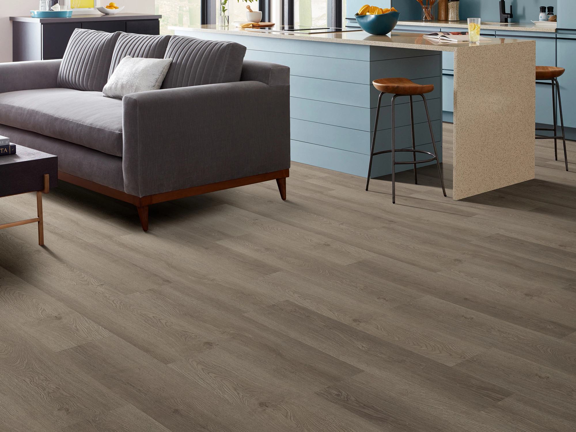 Blue Ridge flooring, shown in a room