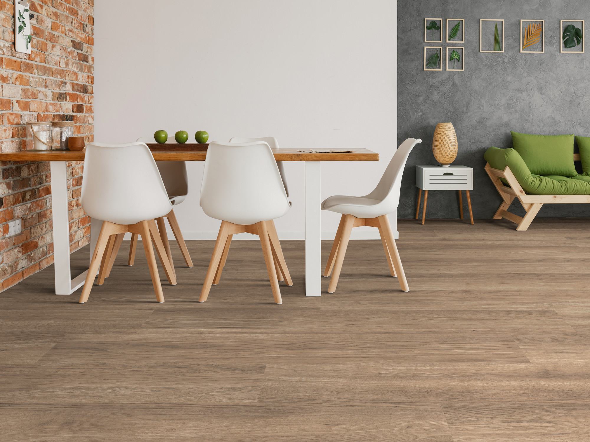 Dallas flooring, shown in a room