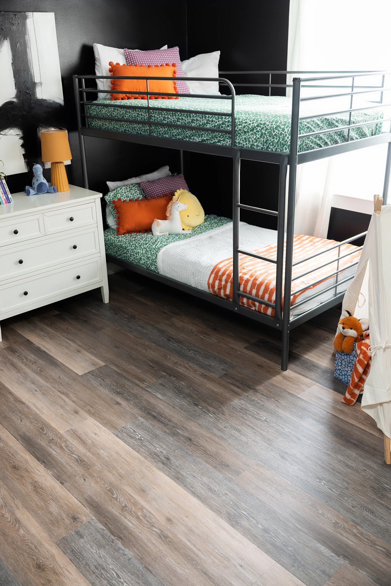 Blackstone Oak flooring, shown in a room