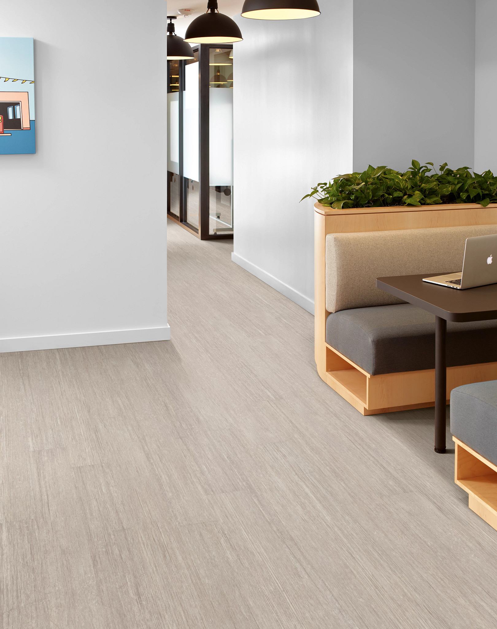 Sweet Auburn flooring, shown in a room