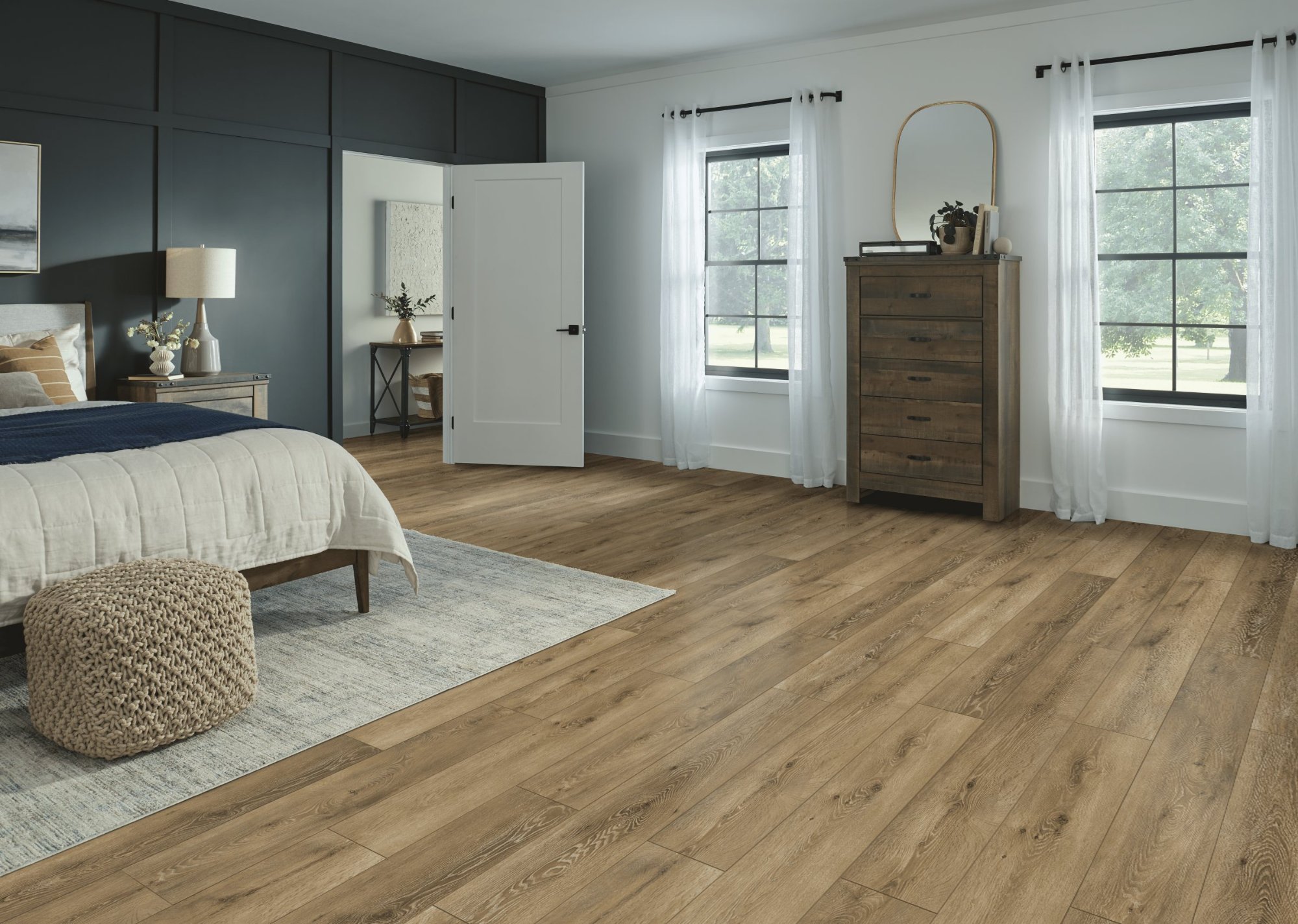 Earthy Elegance flooring, shown in a room