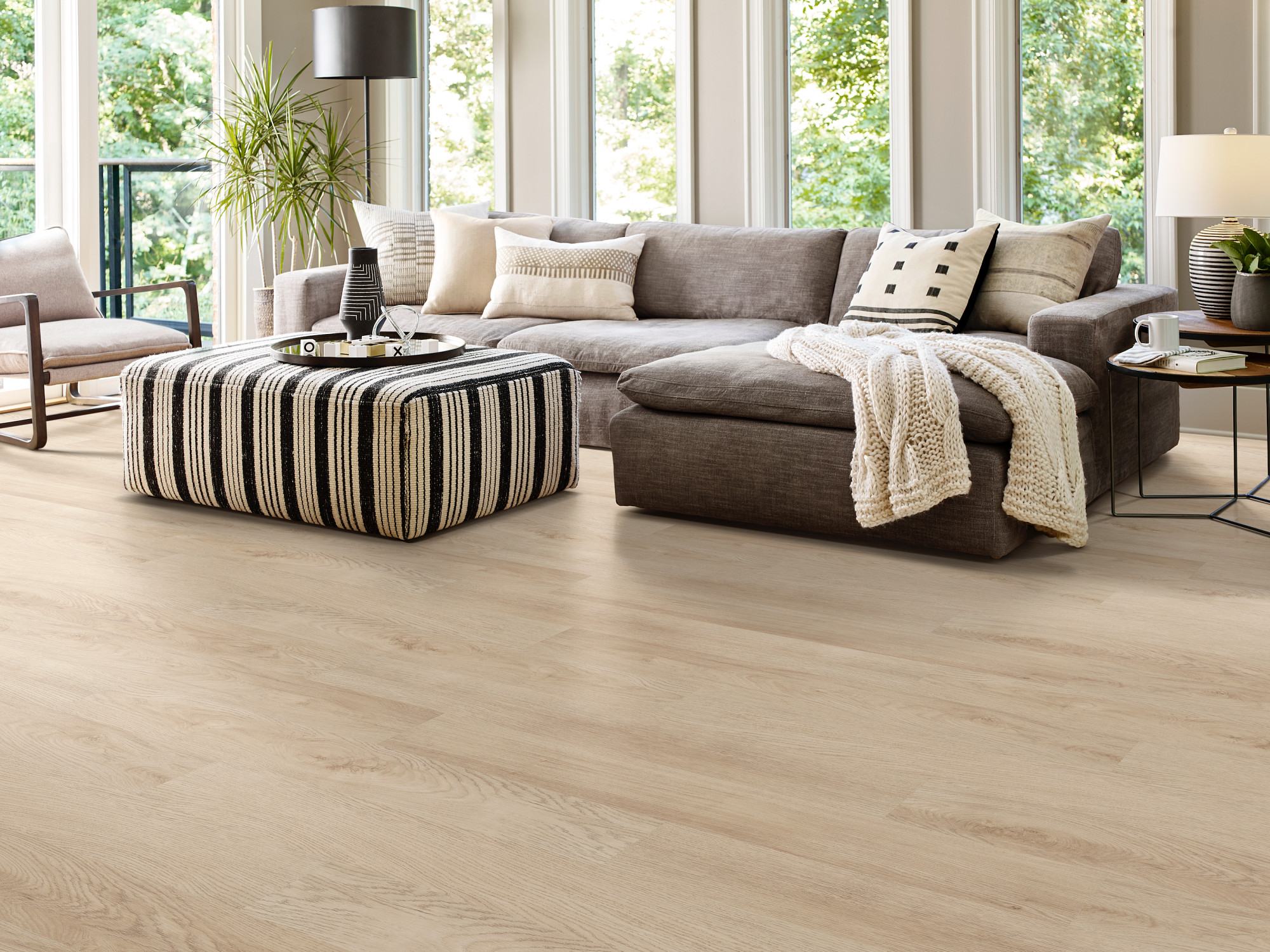 Sand Dune flooring, shown in a room