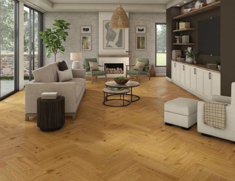 Pecos Herringbone flooring in a room