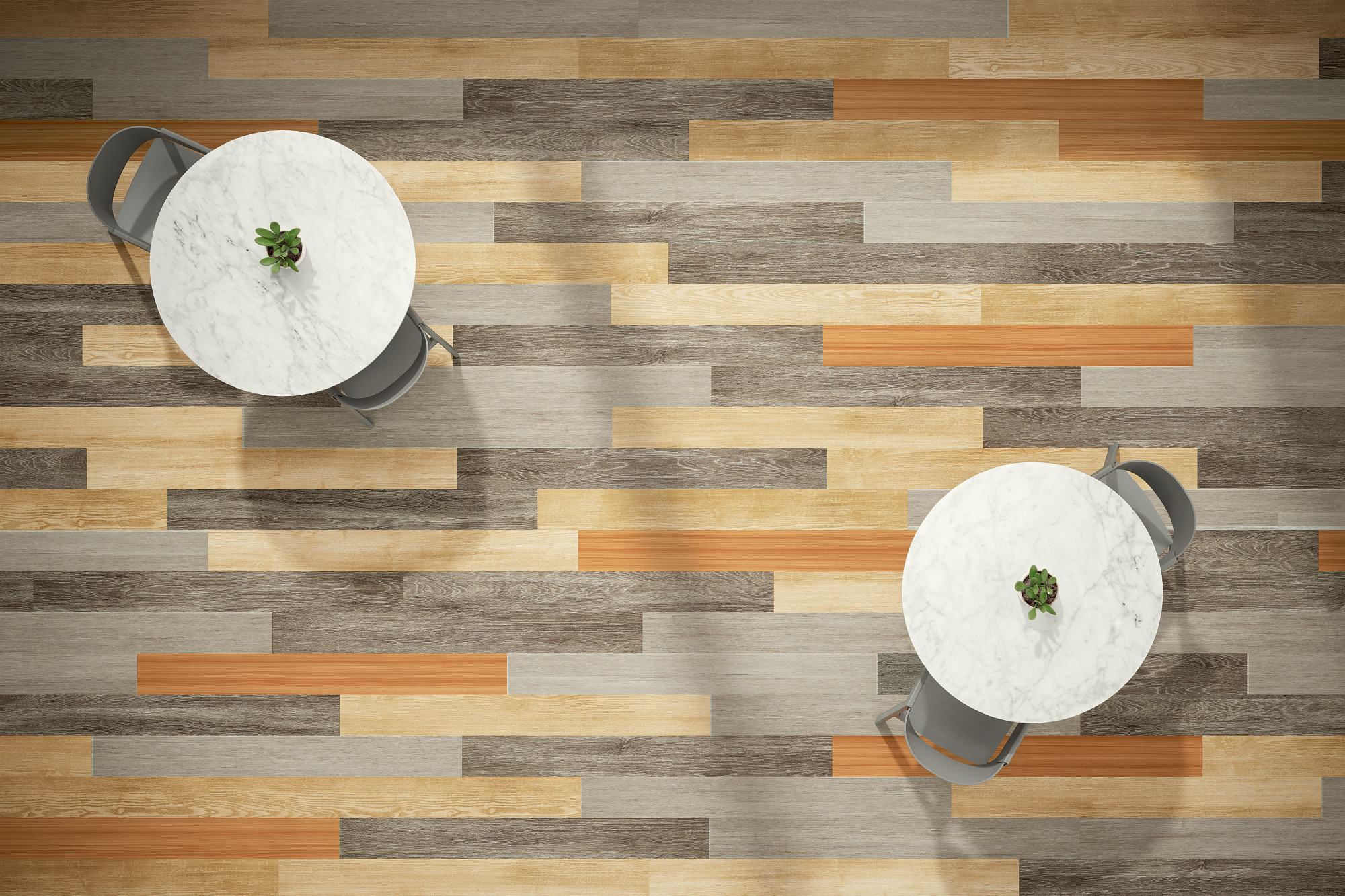 Hamilton Ave flooring, shown in a room