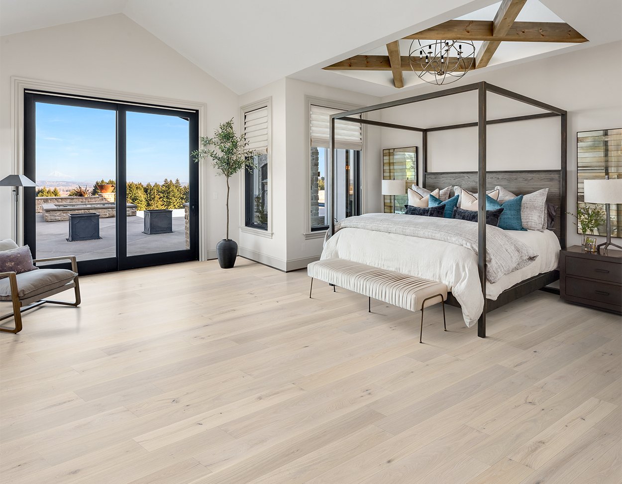 Waverly flooring, shown in a room