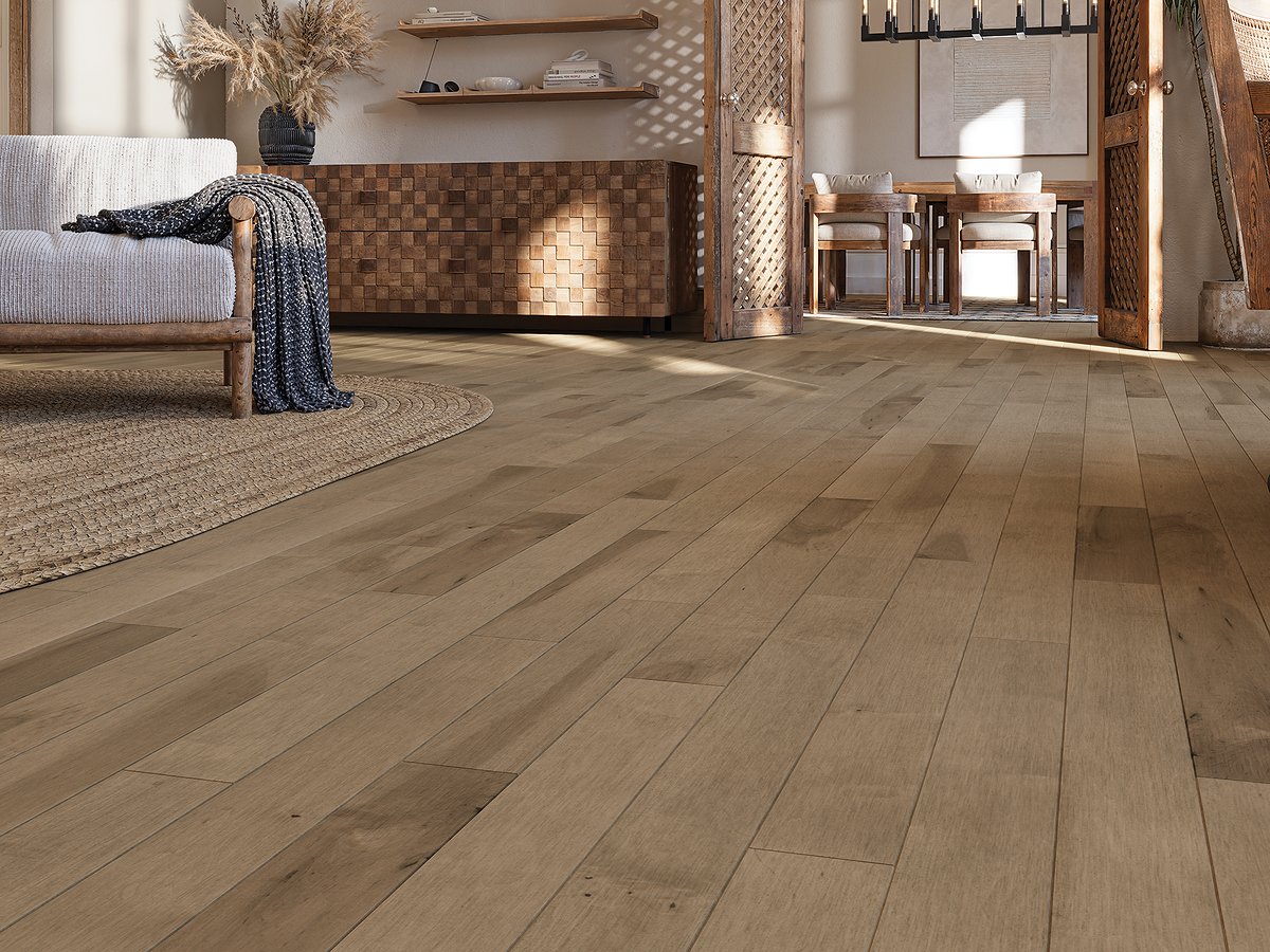 Quietude flooring, shown in a room