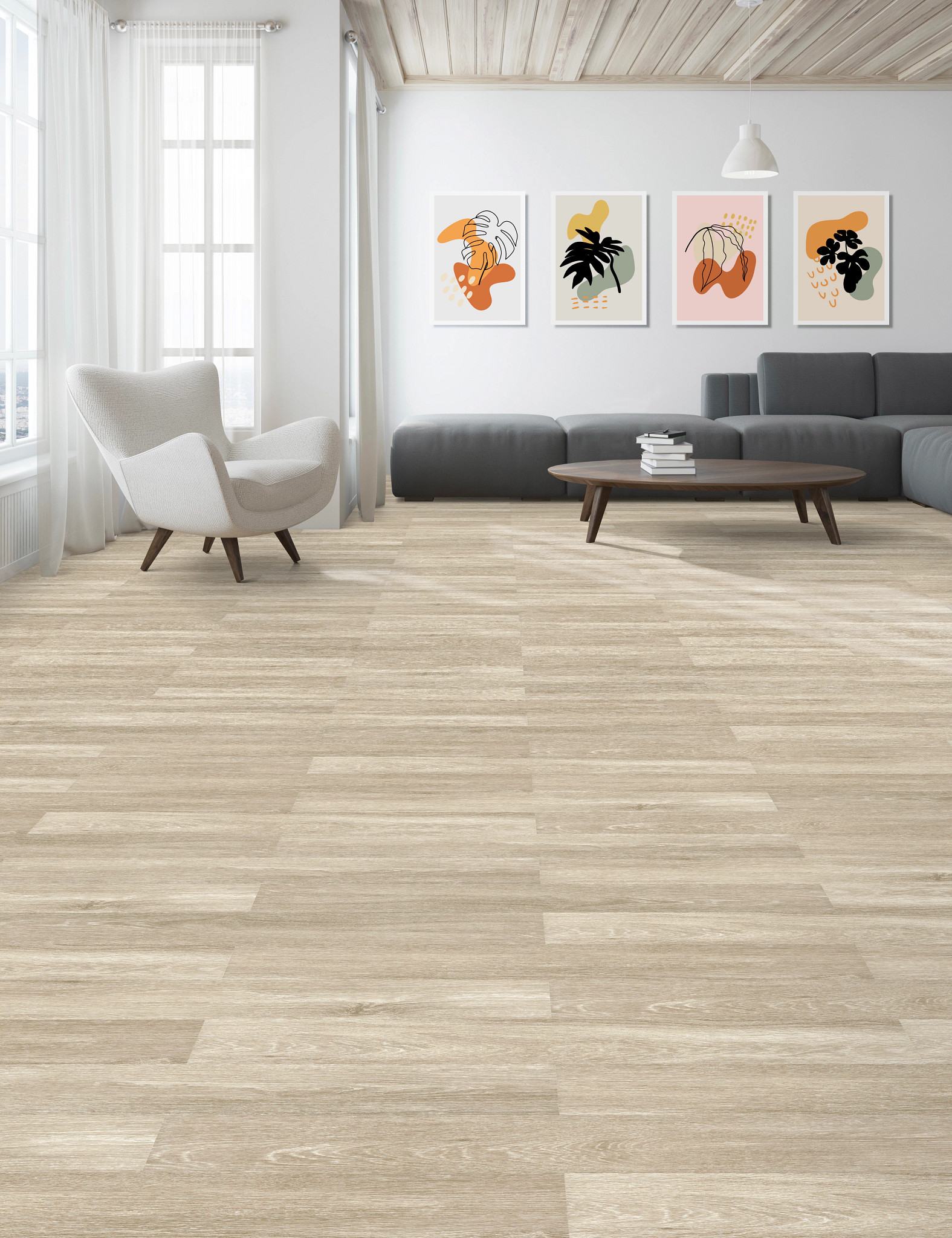Music Row flooring, shown in a room